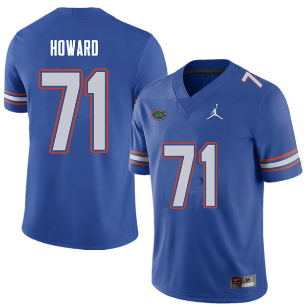 Jordan Brand Men #71 Chris Howard Florida Gators College Football Jerseys Sale-Royal